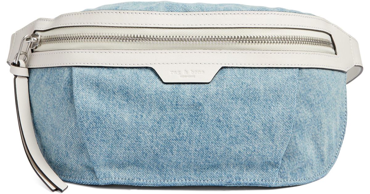 Rag & Bone Commuter Denim Belt Bag in Blue | Lyst