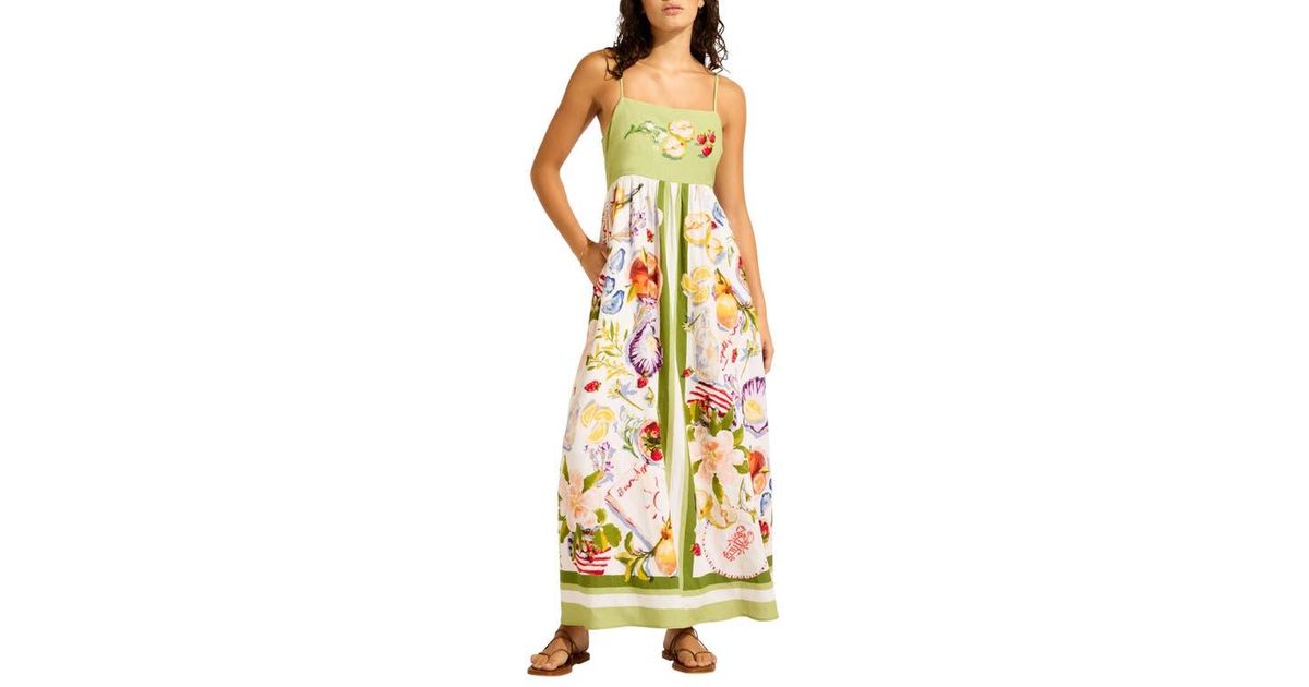 seafolly linen dress Seafolly Shoreline Cover Up , White, Size M
