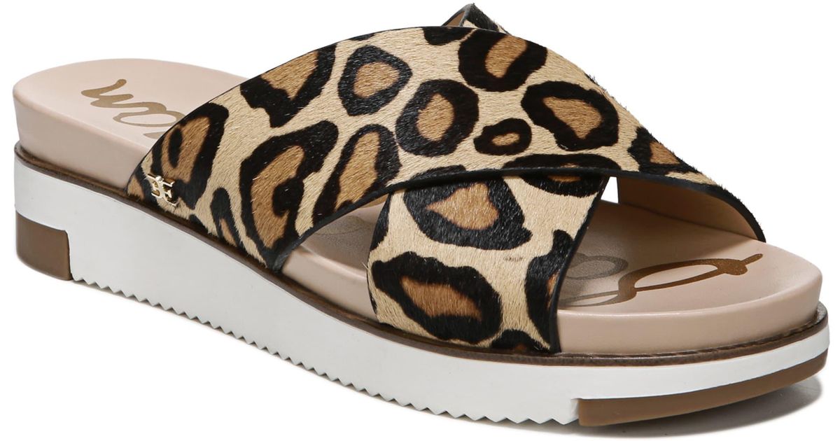 sam edelman audrea slide sandal leopard