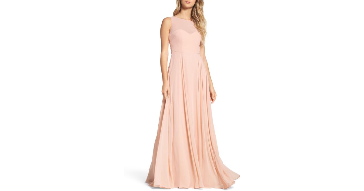 jenny yoo elizabeth chiffon gown