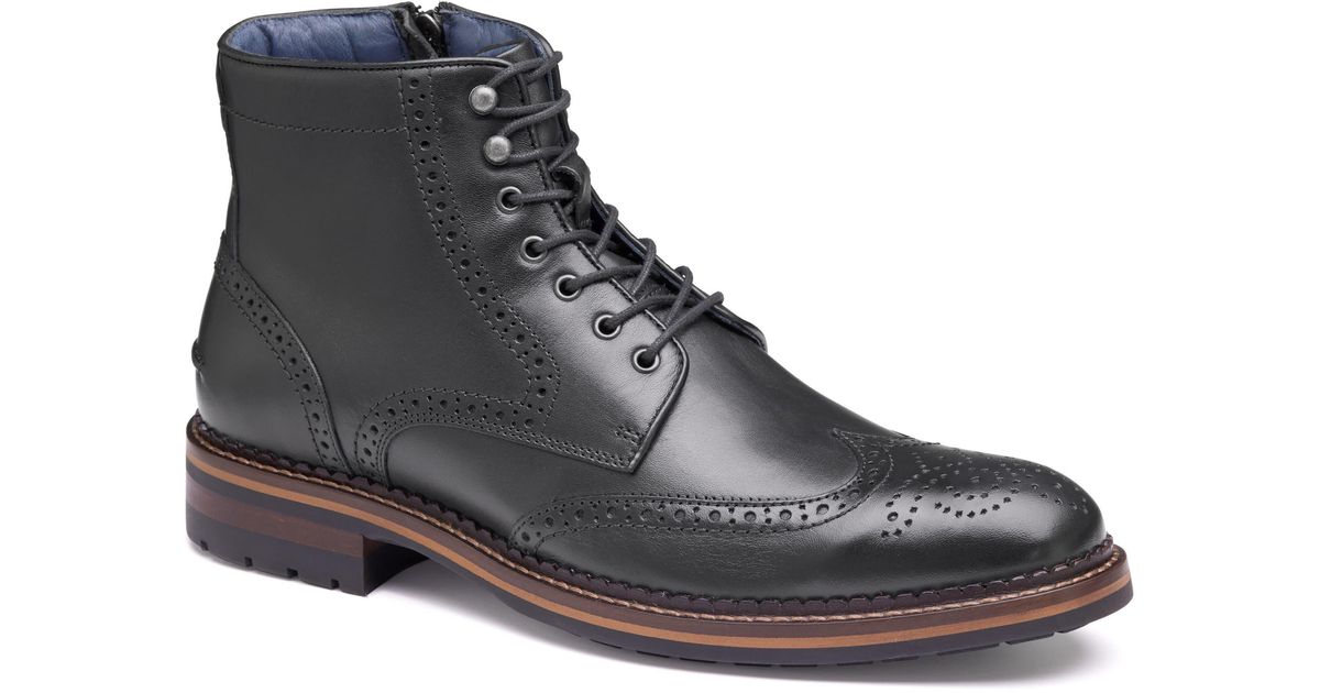 Johnston & Murphy Xc Flex Connelly Lace-up Leather Boot in Black for ...