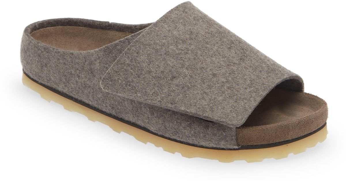 Fear Of God X Birkenstock Los Feliz Wool Slide Sandal in Gray | Lyst