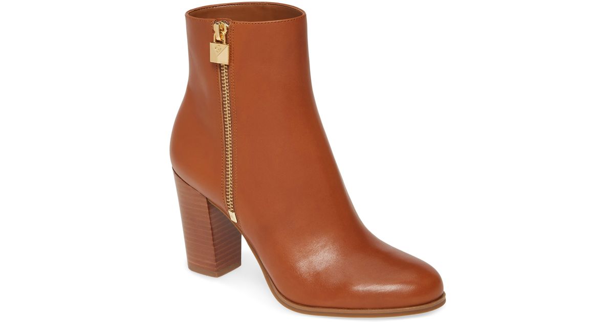 michael kors brown booties