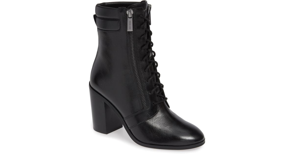 michael kors rosario lace up bootie