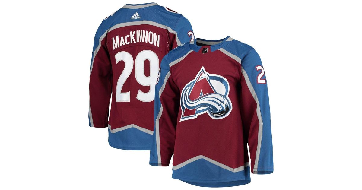 adidas Nathan Mackinnon Burgundy Colorado Avalanche Home