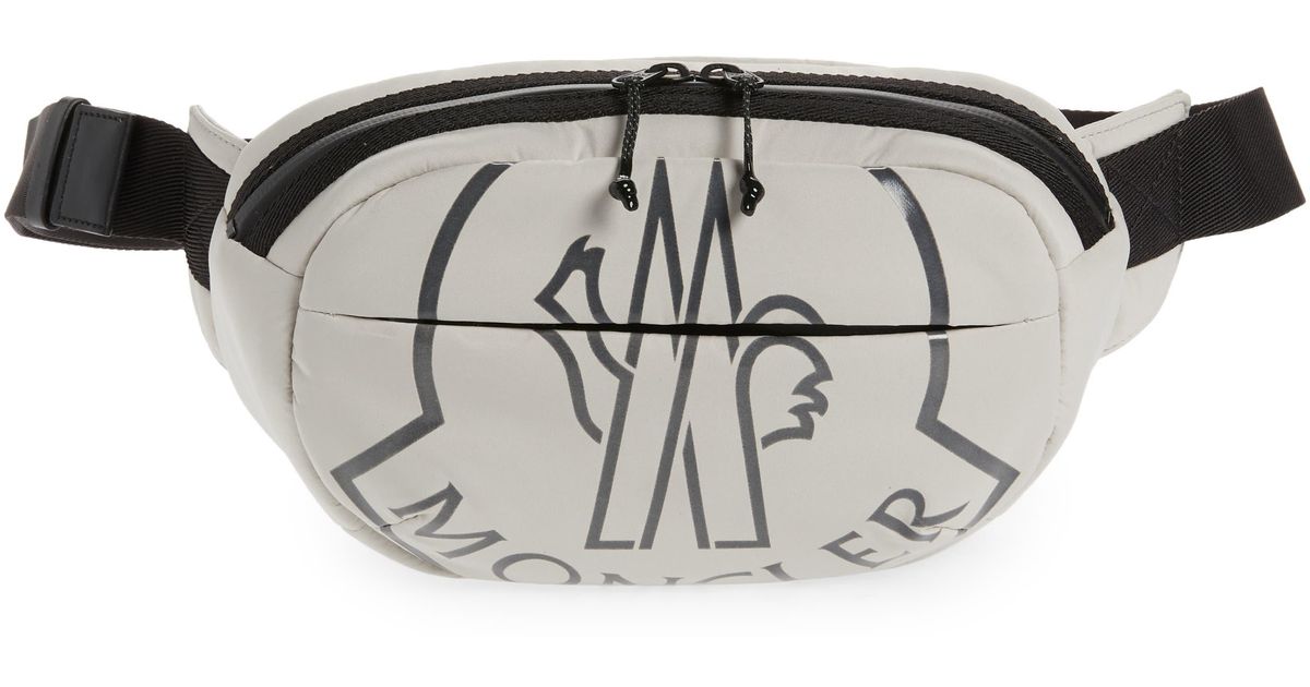 Moncler Cut Belt Bag in Sand (Gray) for Men | Lyst