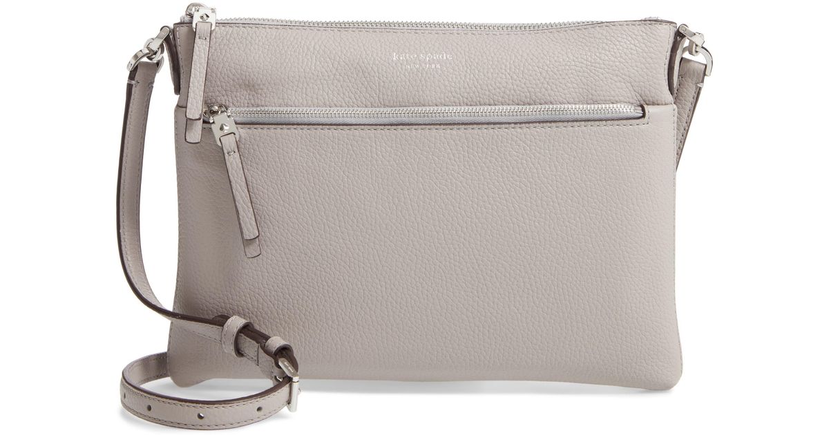 medium polly leather crossbody bag