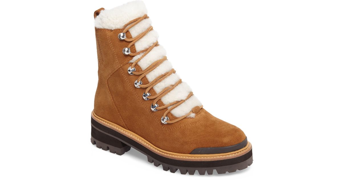 marc fisher ltd izzie shearling fur hiker boots