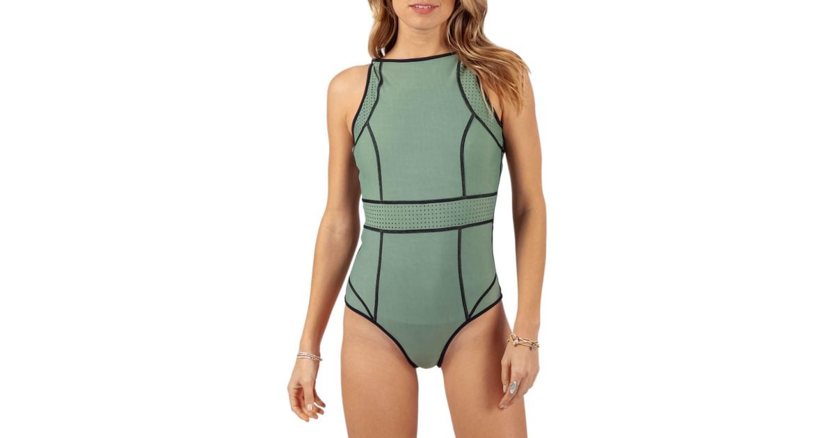 Rip Curl Womens Mirage Impact Reversible Bikinione Piece Bikini Swimsuit