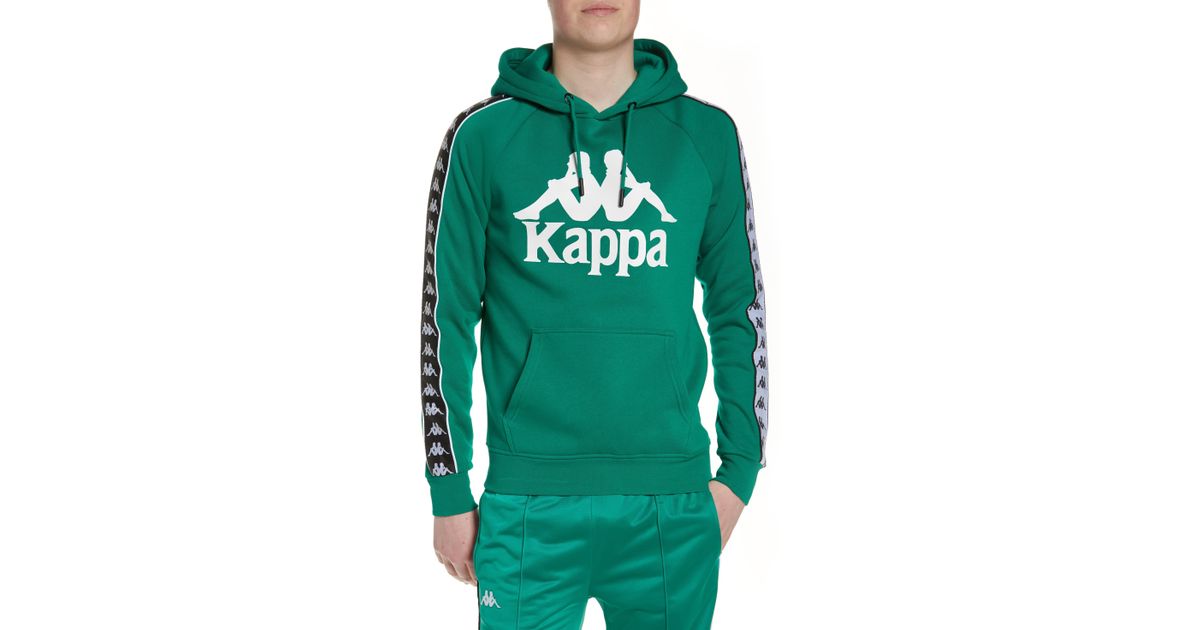 Kappa Banda Graphic Hoodie in Green for Men - Lyst