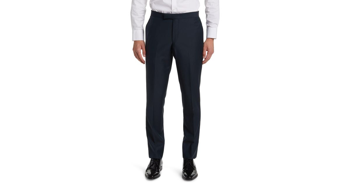Ted Baker Josh Slim Fit Wool Tuxedo Suit Pants in Blue for Men | Lyst