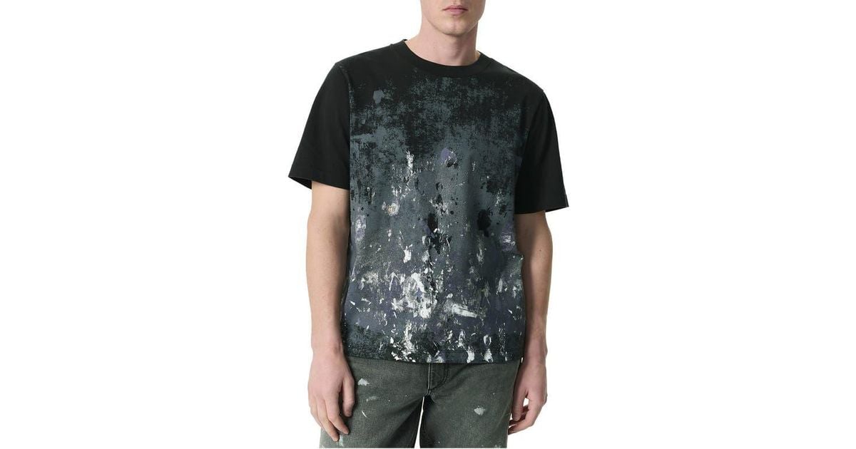 【関税込み】rag & bone ブラック Splatter Print Tシャツ Rag & Bone Splatter Print T-Shirt in Black for Men | Lyst