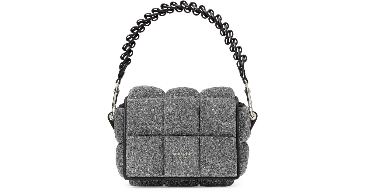 Kate Spade Boxxy Quilted Fabric Crossbody Bag in Gray Lyst