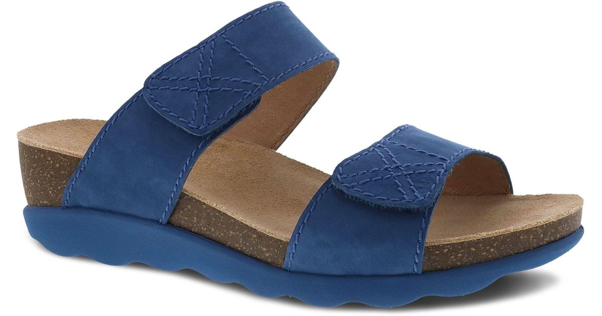 Dansko Maddy Slide Sandal in Blue Lyst