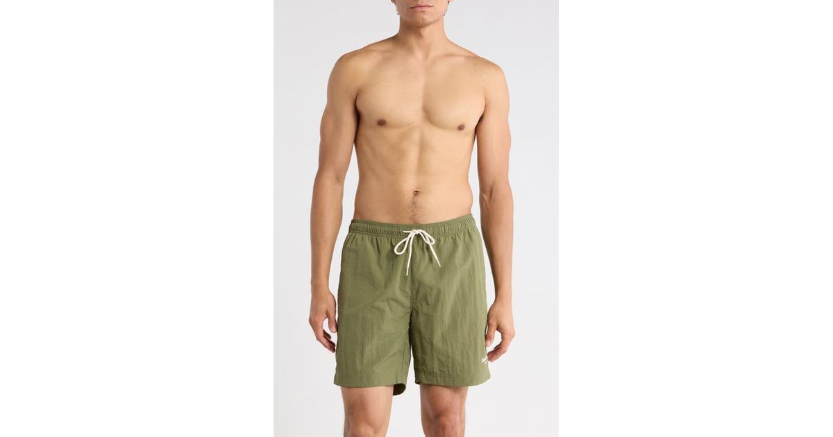 PacSun Collegiate Swim Trunks in Green for Men | Lyst