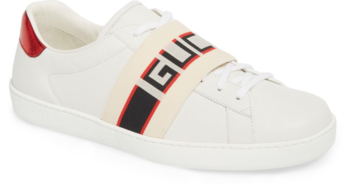 new ace stripe leather sneaker