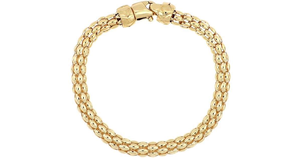 Bony Levy Ofira 14k Gold Beaded Bracelet in Metallic | Lyst