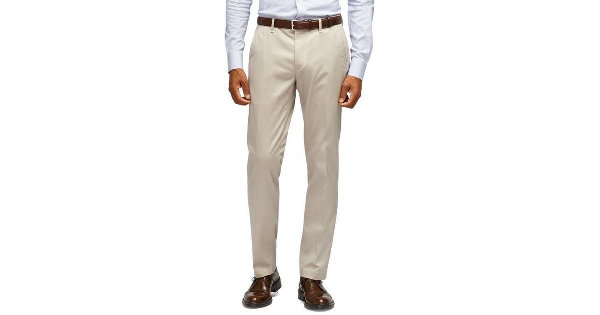 Bonobos Stretch Weekday Warrior Slim Fit Dress Pants in Natural for Men |  Lyst