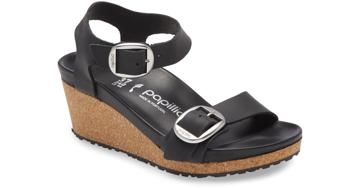 Birkenstock Papillio By Soley Wedge Sandal in Black Lyst