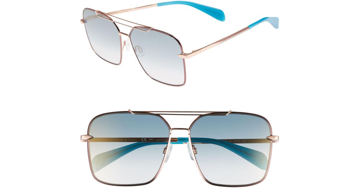 rag and bone 61mm aviator sunglasses