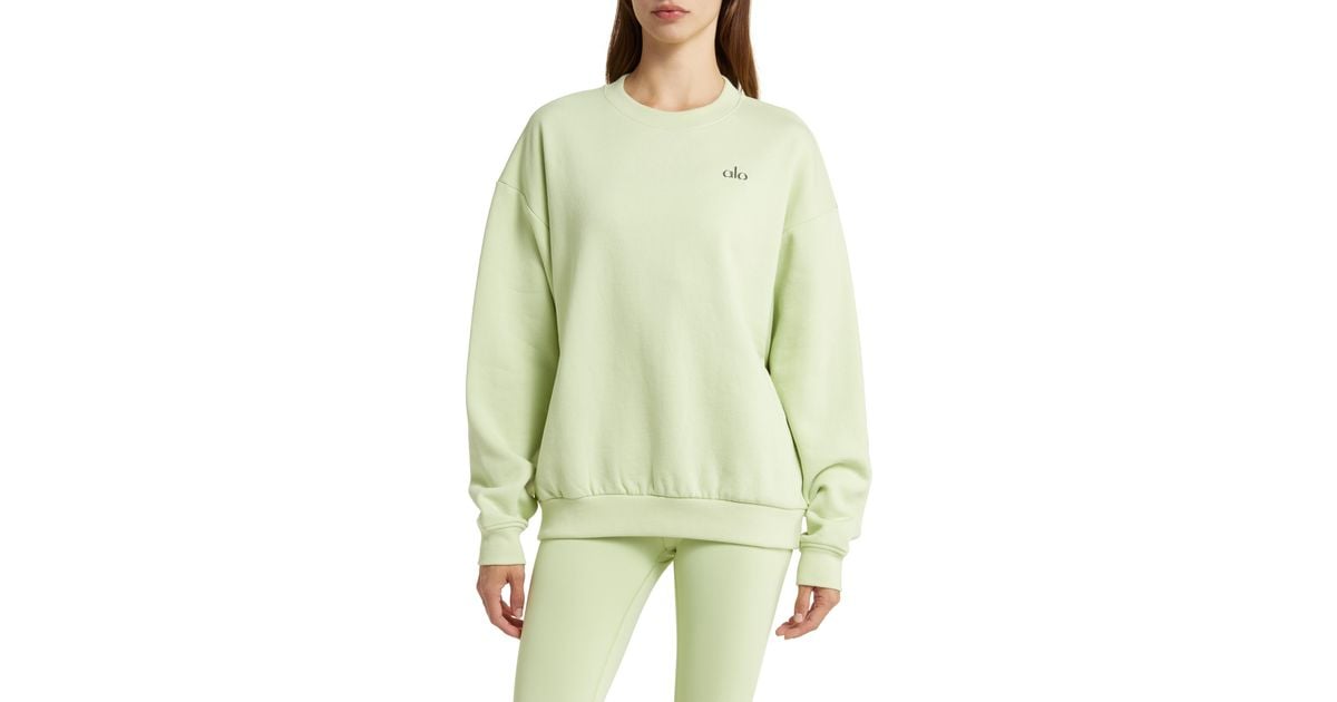 Alo Yoga Accolade cotton-blend sweatshirt - ShopStyle