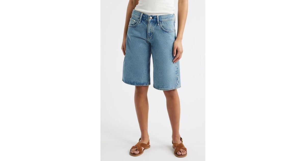 Shorts Bar Riggins Rag & Bone Ariel Longer Length Denim Shorts in Blue | Lyst
