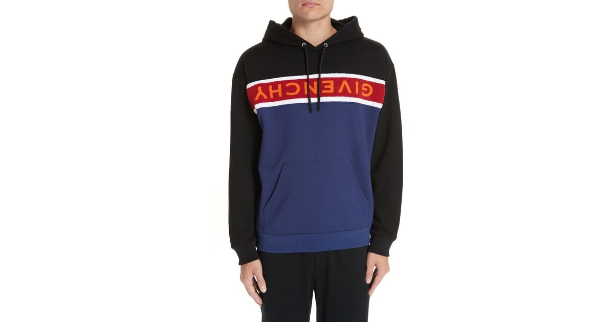 Givenchy Upside Down Logo Cotton Hoodie 