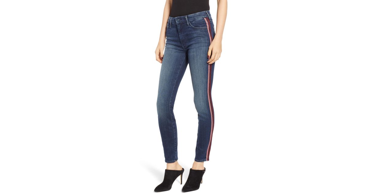 mother side stripe jeans