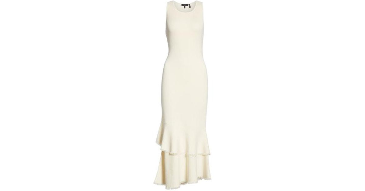 theory nilimary prosecco midi dress