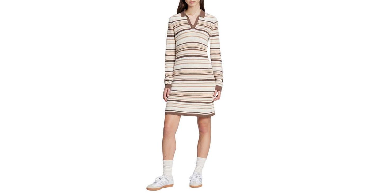 【adidas】Originals 美シルエット★KNIT POLO DRESS◆正規品◆ Adidas Knitted Polo Mini Dress | Blue | FARFETCH