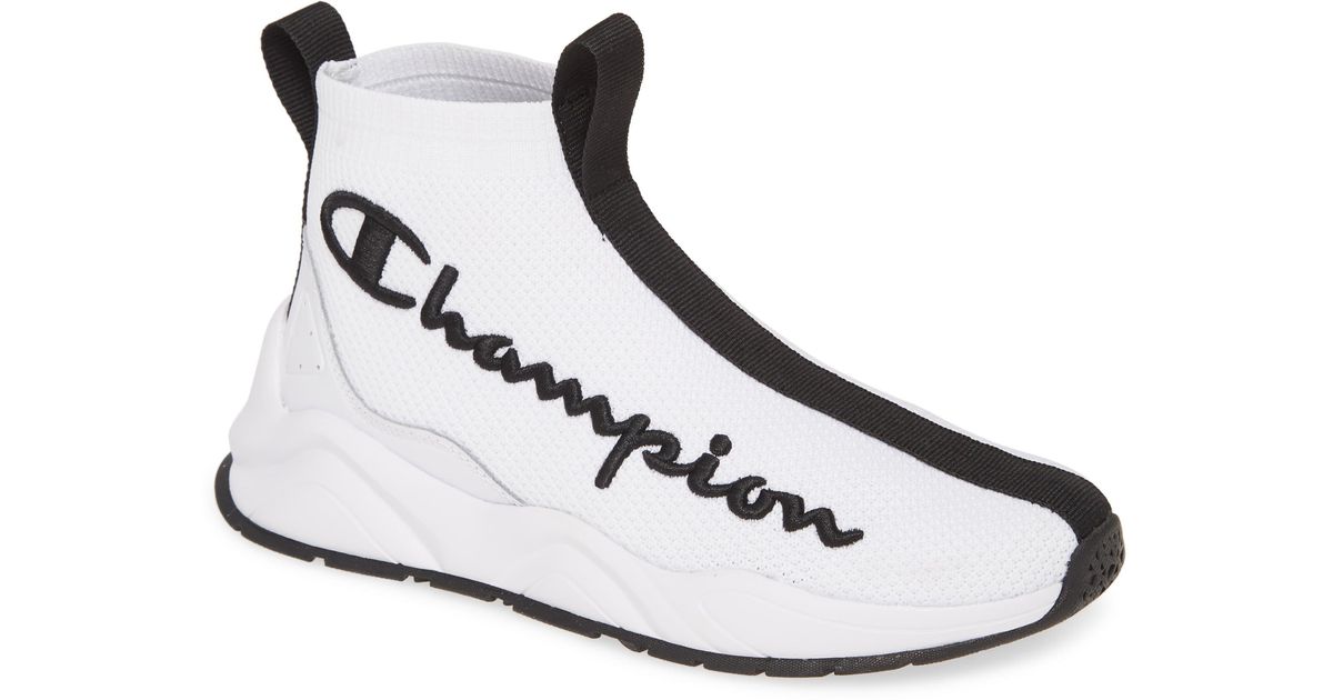 black high top champion shoes