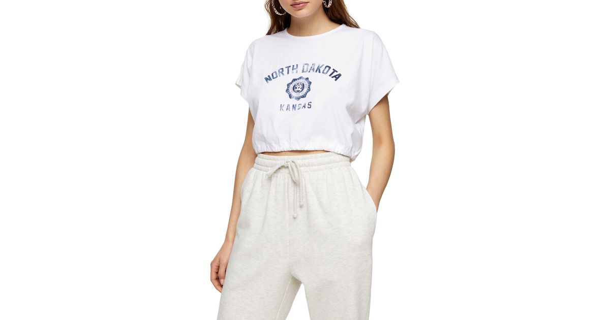 white bubble hem tops