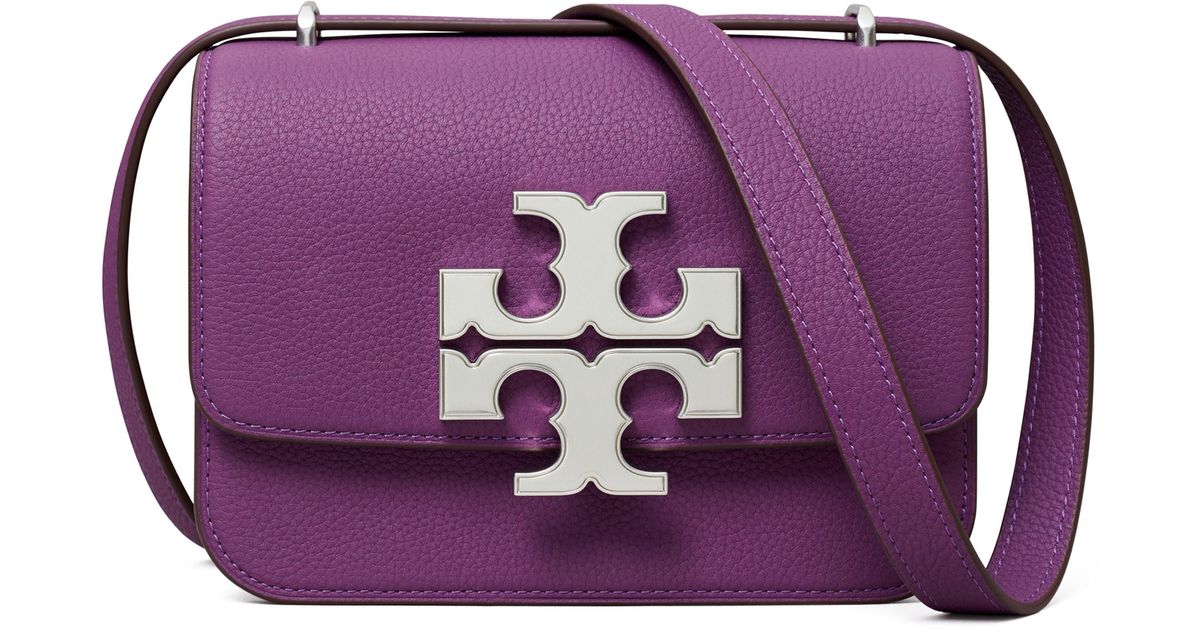 Tory Burch Small Eleanor Pebble Leather Convertible Shoulder Bag in