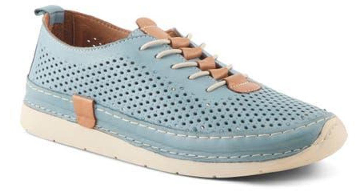 Spring Step Blue Shoes Spring Step Breen Perforated Sneaker in Blue | Lyst