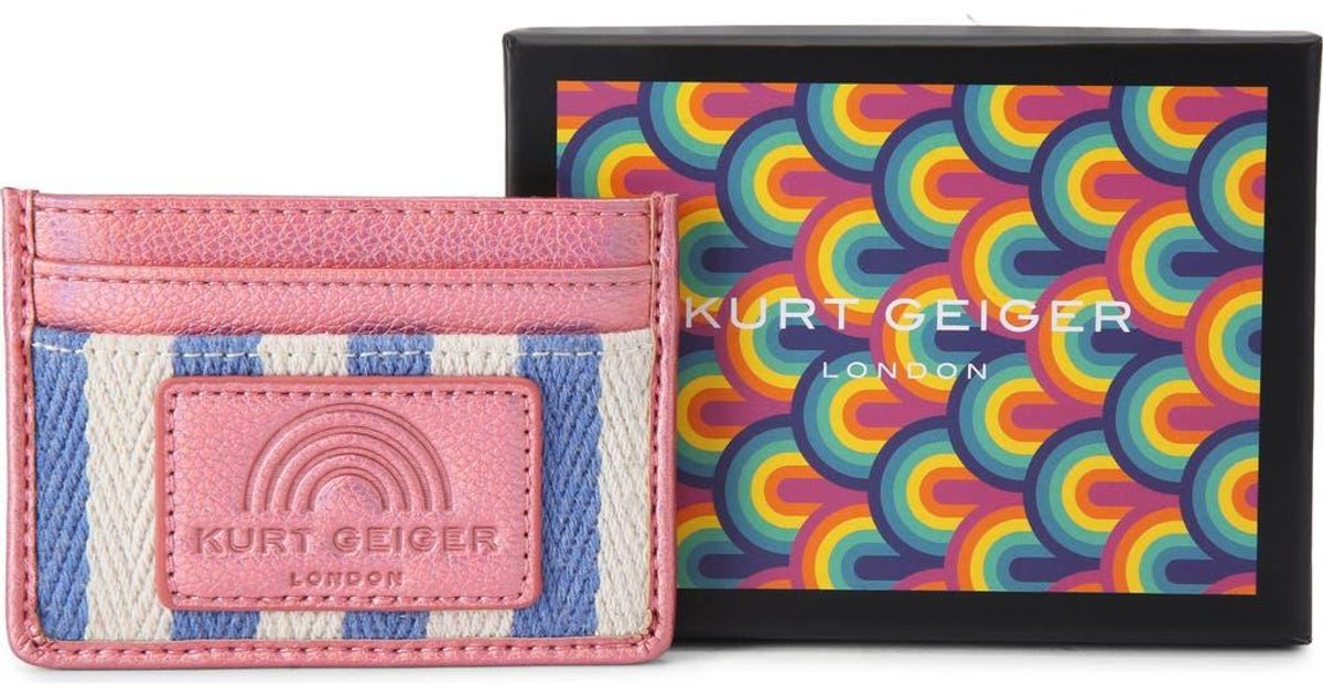 Geiger Card Kurt Geiger Southbank Card Holder in Red | Lyst