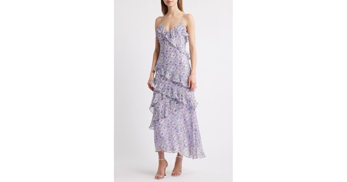 pink and orange striped maxi dress Cieran Maxi
