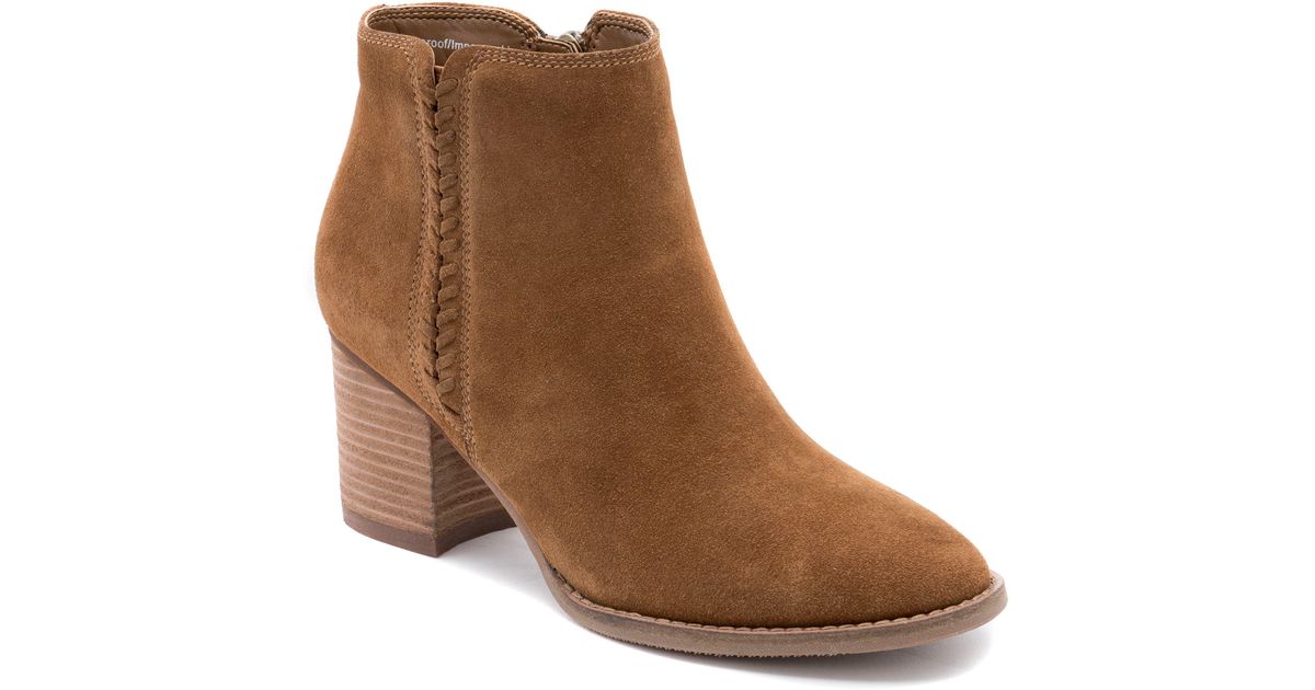 Blondo Nina Waterproof Suede Boot in Brown Lyst