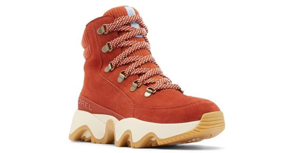 sorel kinetic sneaker red
