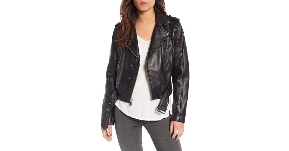 sam edelman cropped leather jacket