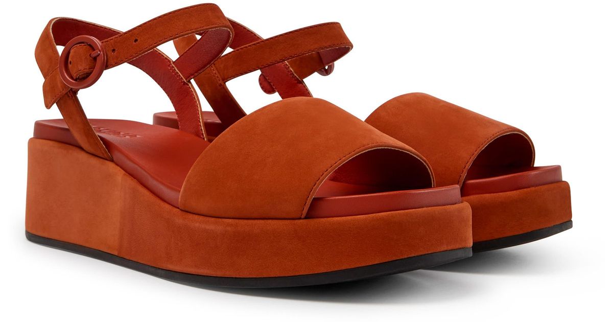camper misia platform wedge sandal