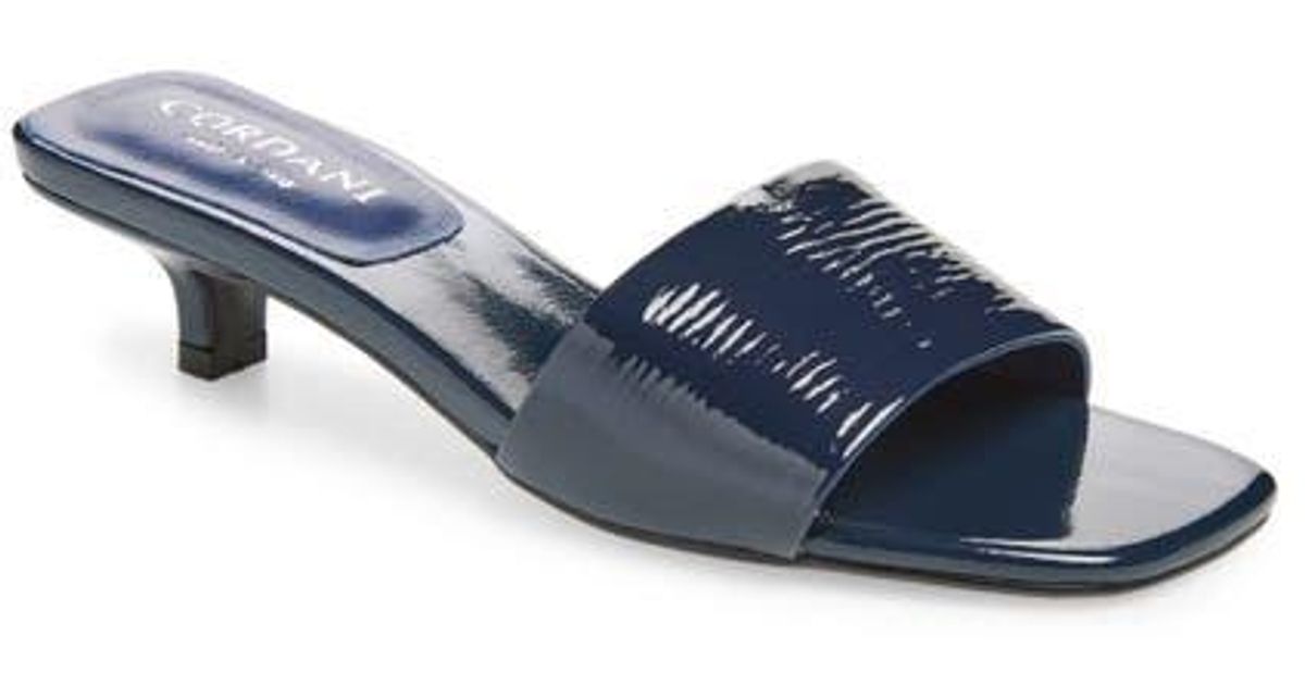 Cordani Neesa Slide Sandal in Blue | Lyst