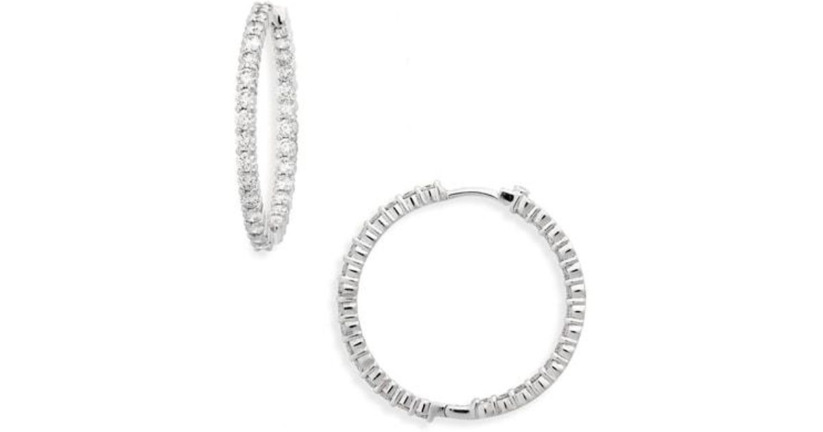 Huge Dusty Pave 14 kt yellow gold Hoop earrings