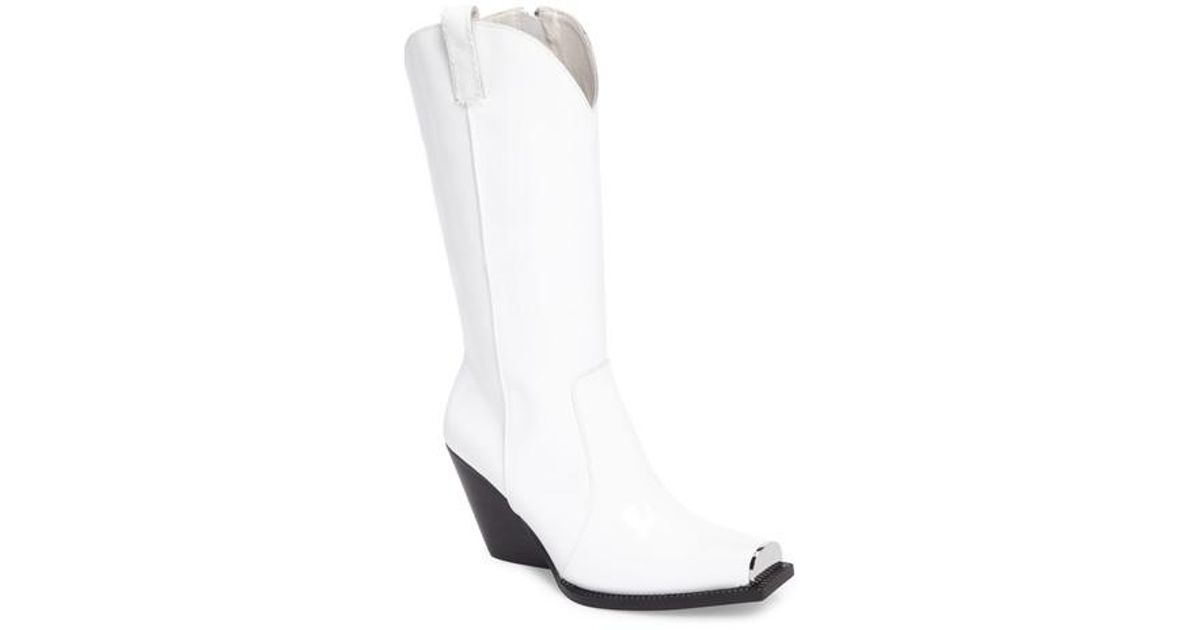 jeffrey campbell white western boots