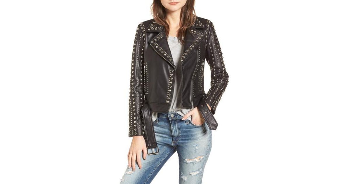 Rebecca Minkoff Black Adelia Leather Moto Jacket