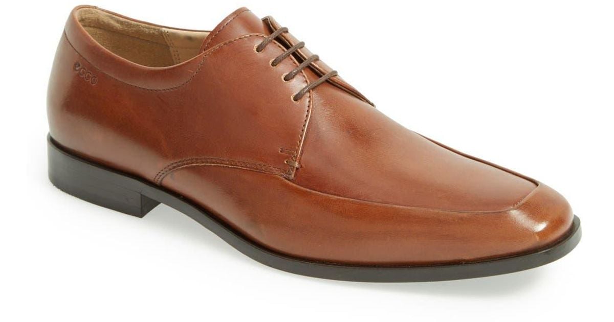 Ecco 'dacano' Apron Toe Derby in Brown for Men Lyst