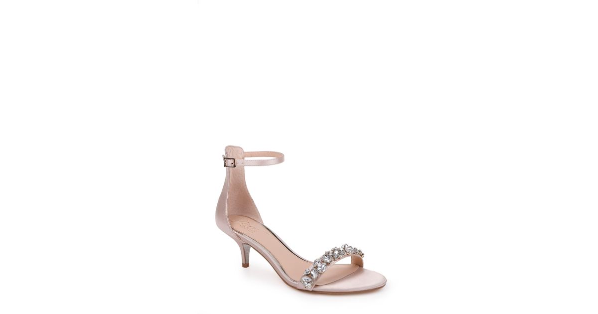 badgley mischka dash kitten heel