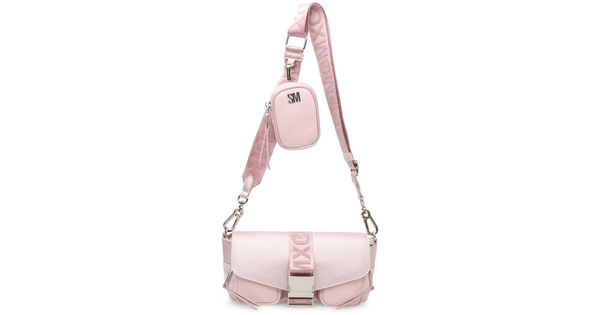 Steve Madden Bmotion Utility Crossbody Bag (Blush): Handbags