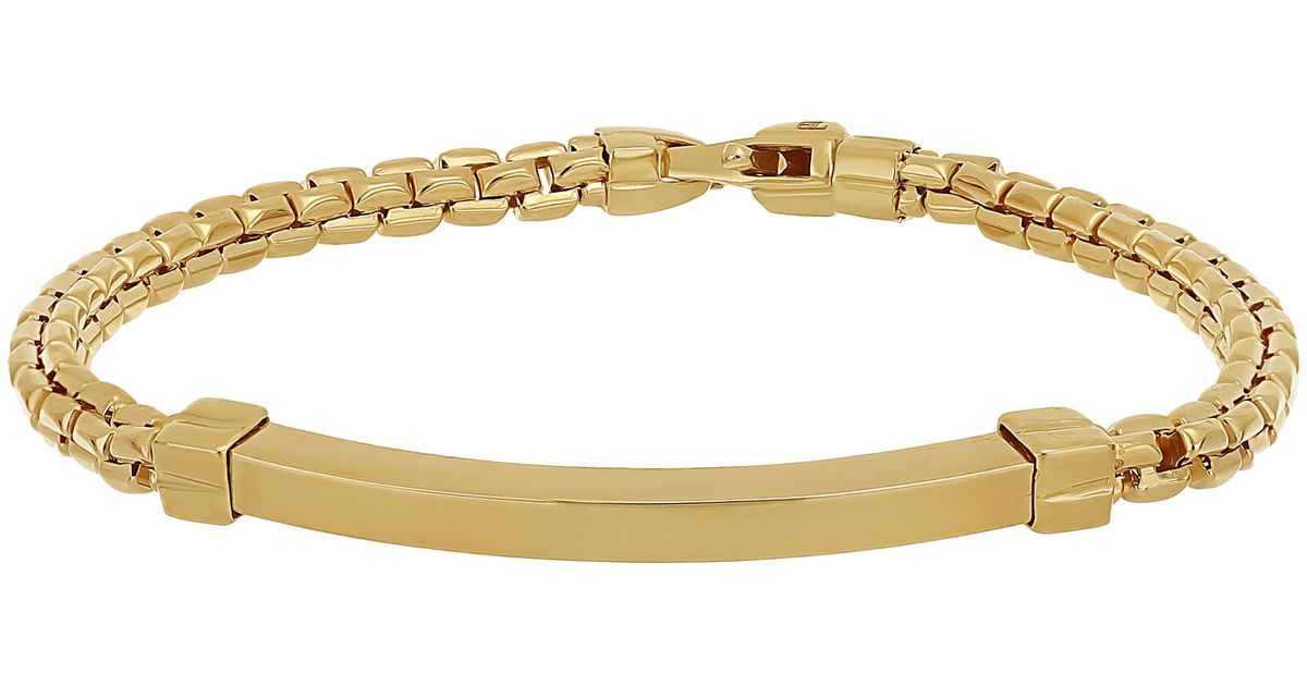 Bony Levy 14k Gold Id Bracelet in Metallic Lyst