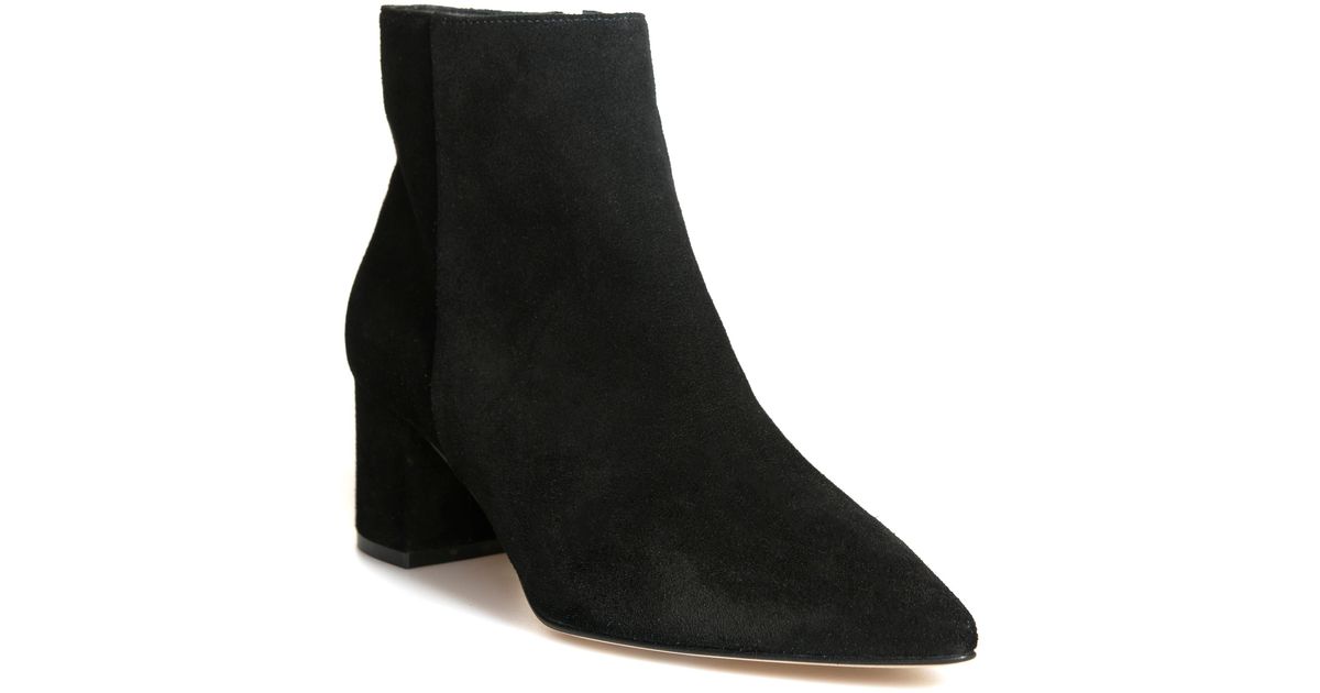 L'Agence Jeanne Block Heel Bootie in Black Lyst
