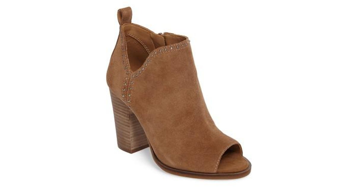 zyrannia pointy toe studded booties